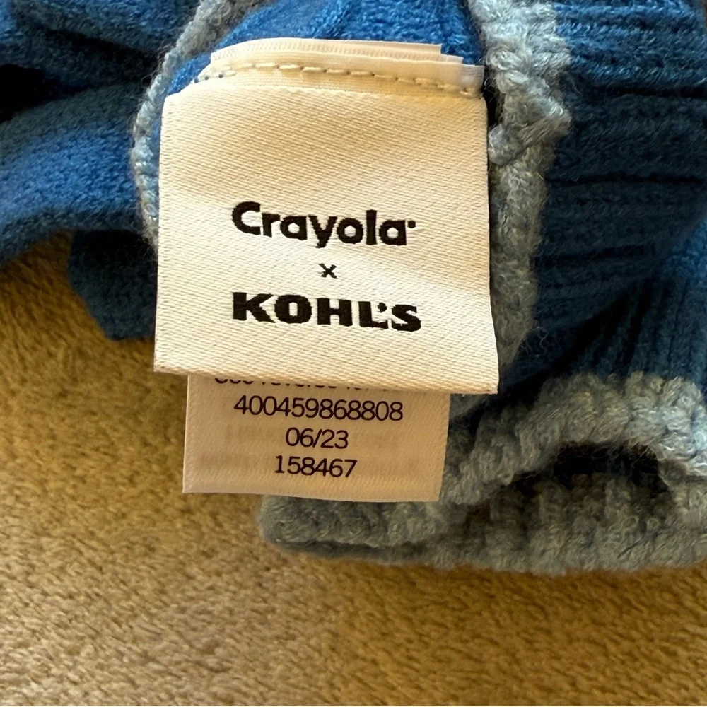 NWT Crayola x Kohls Princess Blue Kid's Gloves Age 6-14